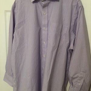 Ralph Lauren Purple Stripe Mens Shirt 17 32/33